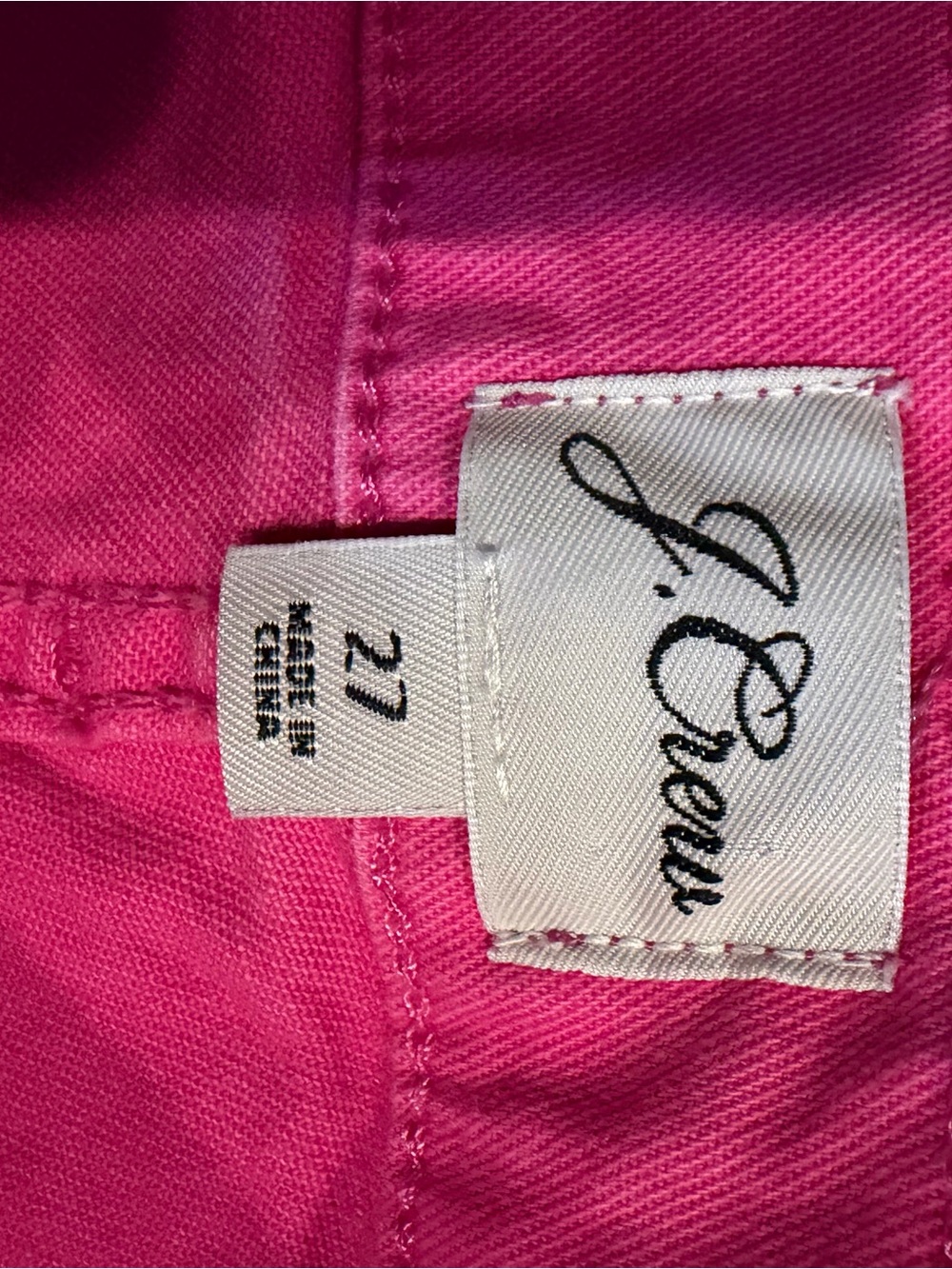 J Crew Hot Pink Jeans Size 27 - Picture 3 of 8